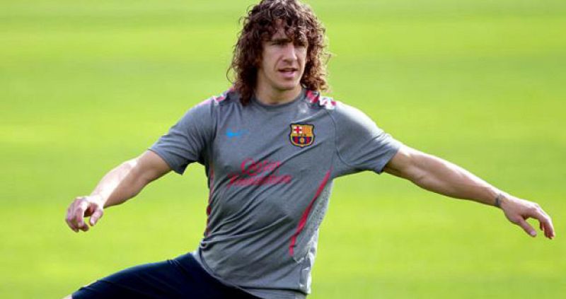 Puyol se entrena al margen del grupo y es baja para el partido contra el Granada