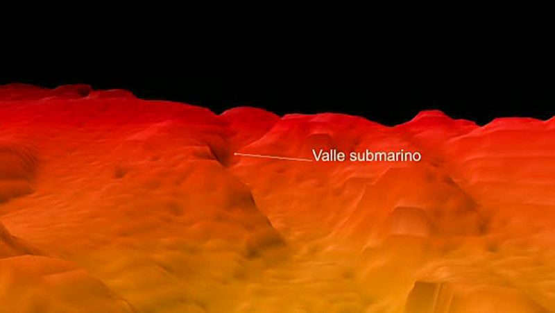 El volcán de El Hierro surgió de un valle marino, según las primeras fotos del antes y el después