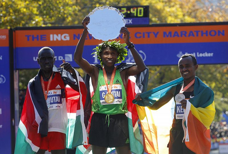 Geoffrey Mutai firma un nuevo récord el Maratón de Nueva York