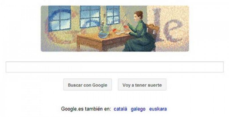 Google recrea uno de los experimentos de Marie Curie en uno de sus populares 'doodles'