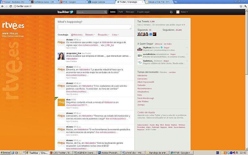 Los usuarios, grandes ganadores del debate a cinco en las redes sociales