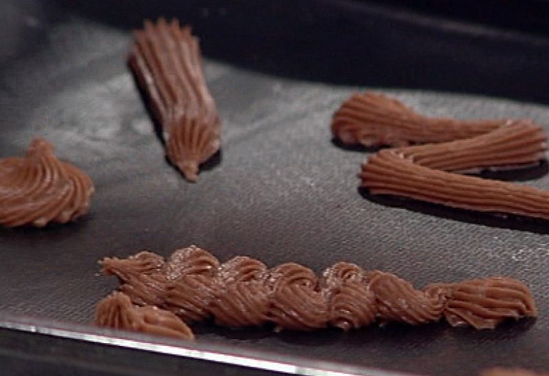 Pastas de té con chocolate y vainilla