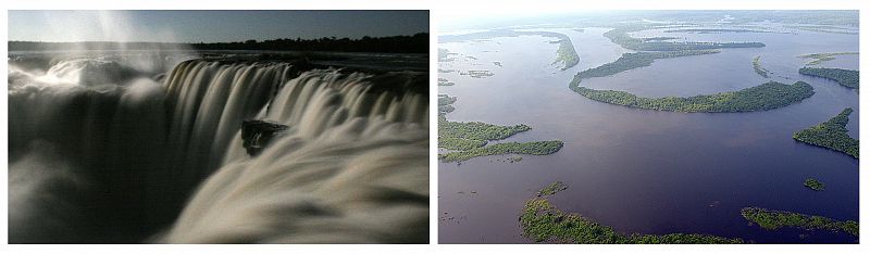 Las cataratas de Iguazú y el Amazonas, elegidas maravillas de la naturaleza