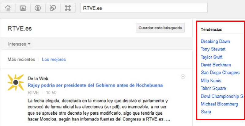 Google+ se une a la moda de los 'Trending topics'
