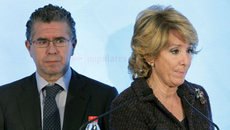 Aguirre destituye a Granados como secretario general del PP de Madrid por "falta de confianza"
