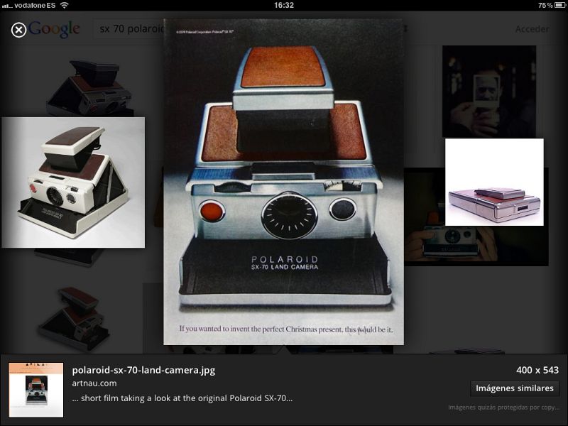 Google actualiza, con acierto, su aplicación de búsqueda para iPad