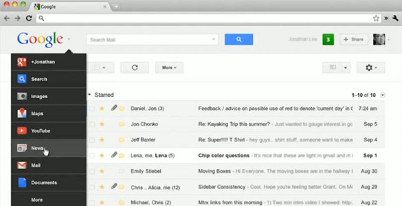 Google rediseña su barra de navegación y la convierte en un menú desplegable