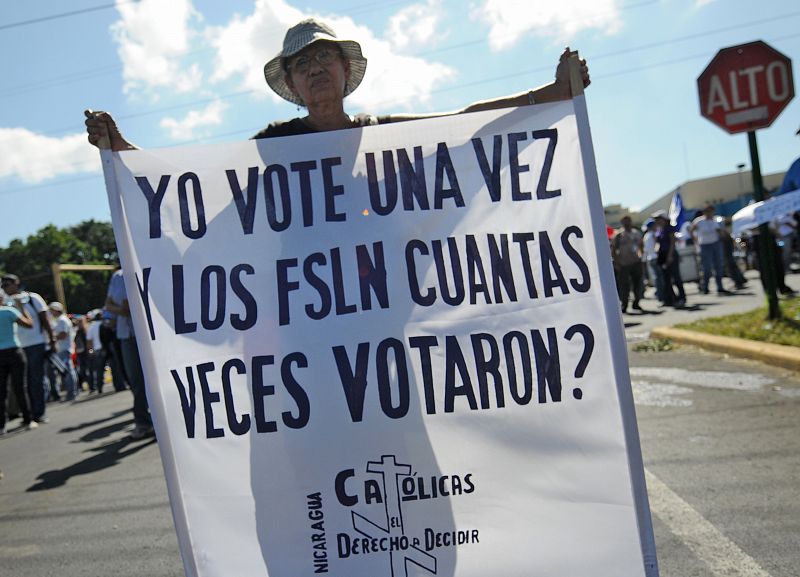Miles de opositores vuelven a protestar contra la 'fraudulenta' reelección de Ortega en Nicaragua