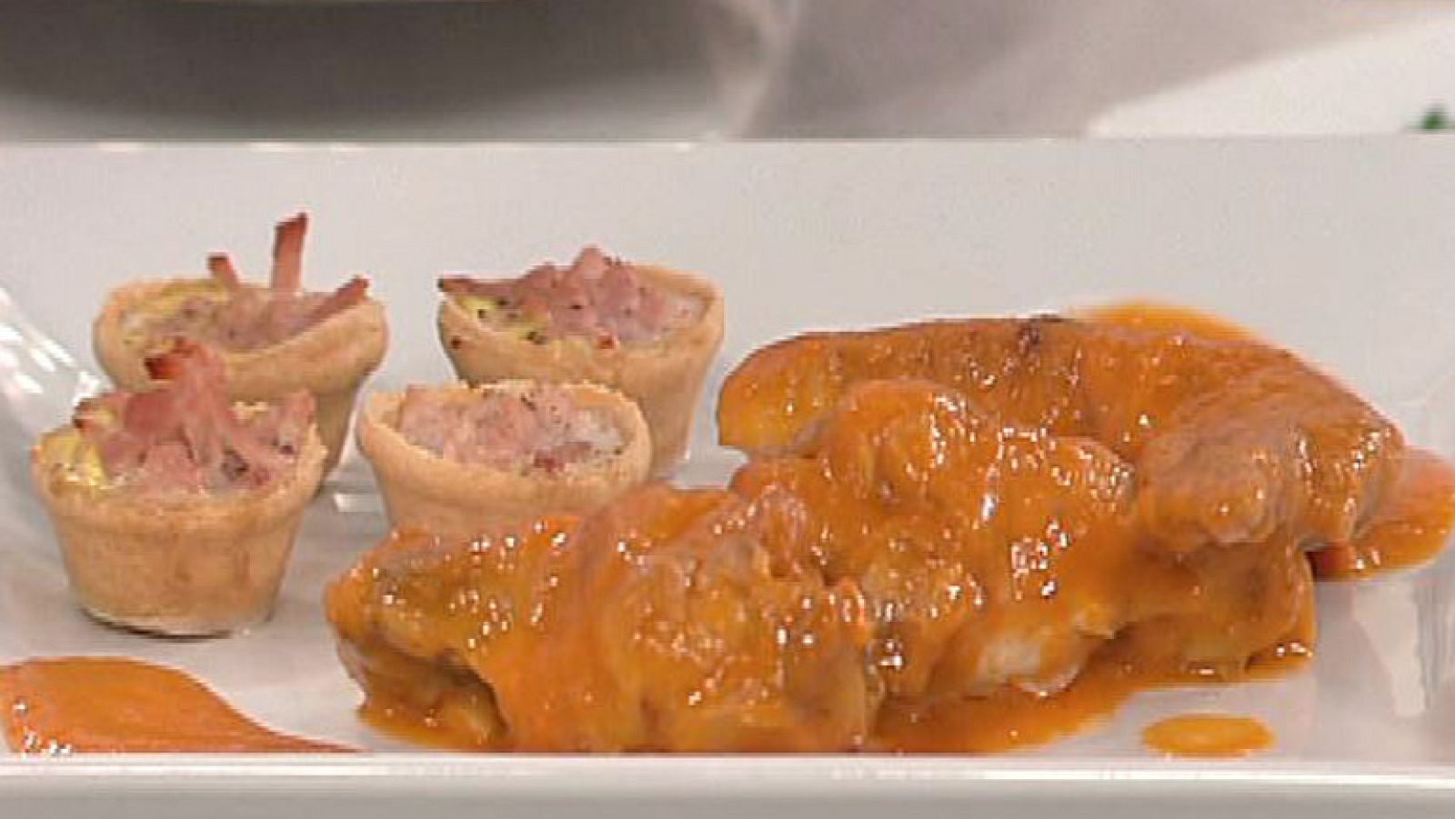 Alitas de pollo asadas con salsa barbacoa