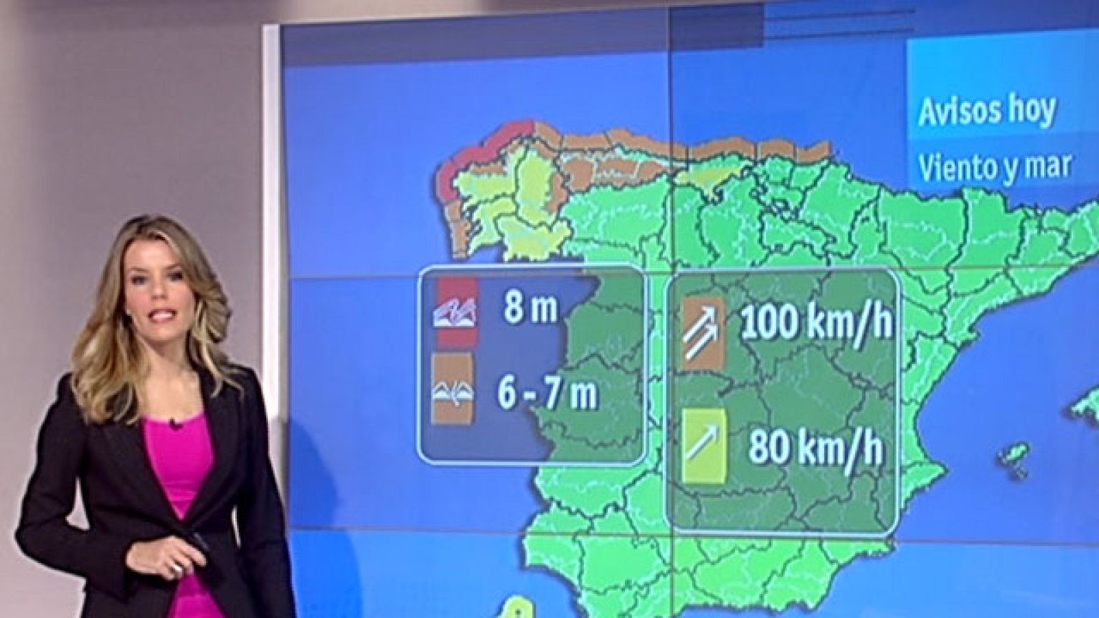 Vientos fuertes en Galicia y el Cantábrico - El tiempo | Ver