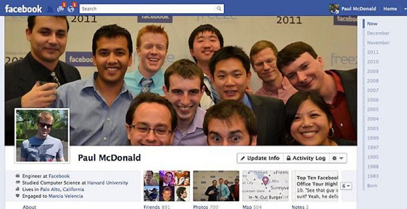Facebook activa el 'Timeline' que cambiará el perfil de todos los usuarios