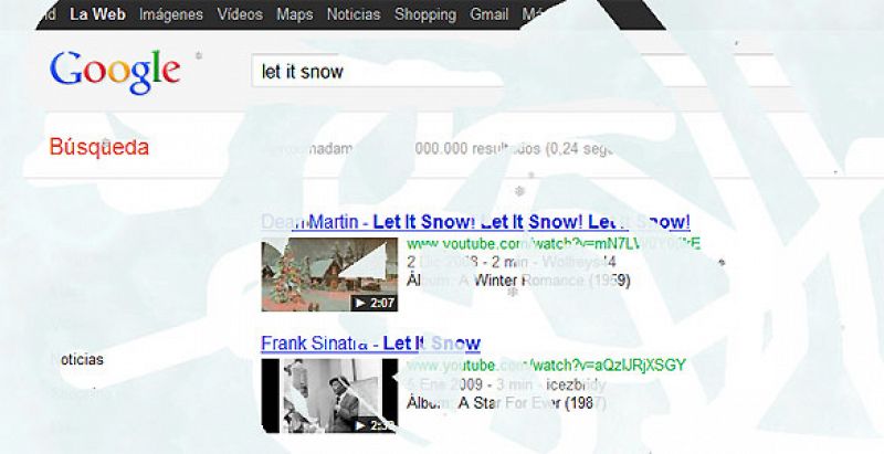 'Let it snow', el truco de Google para que nieve en su buscador