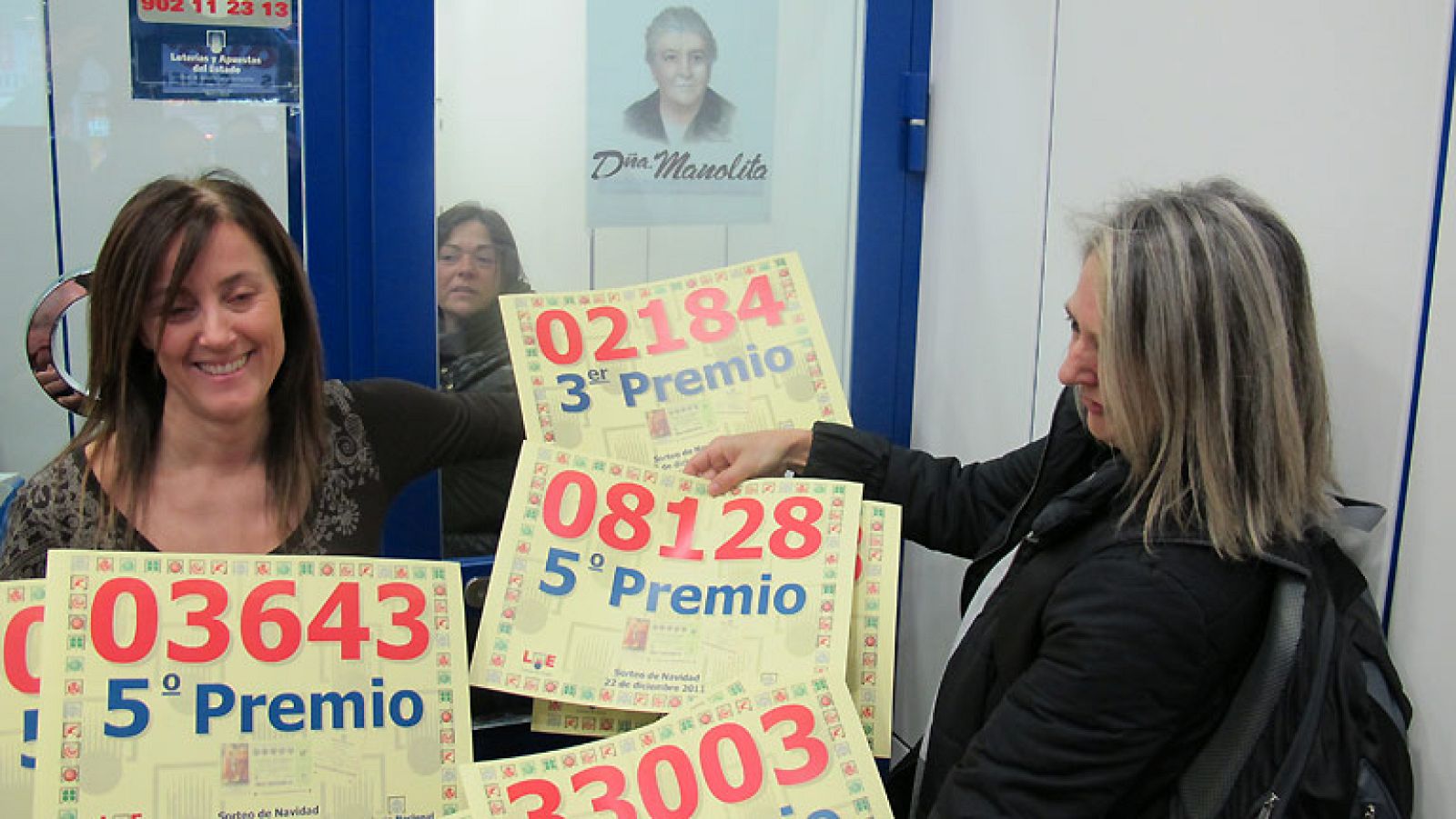 La suerte nunca abandona Doña Manolita