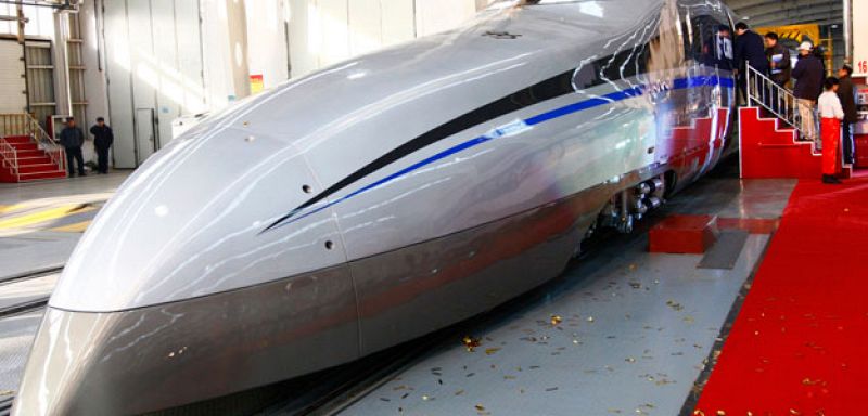 China prueba un tren capaz de alcanzar velocidades superiores a 500 km/h