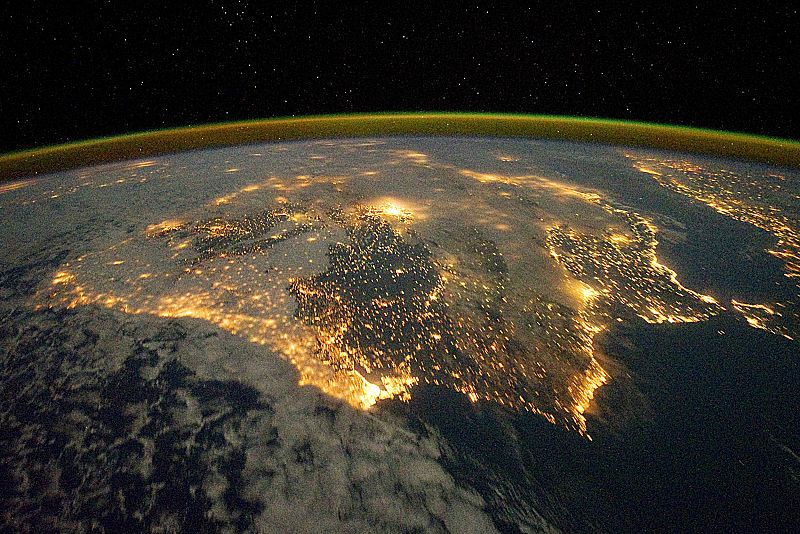 Captan una espectacular fotografía de la Península Ibérica desde la ISS