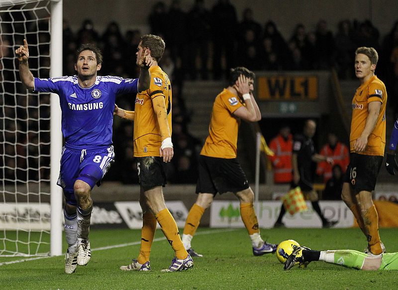 Lampard rescata al Chelsea en el campo del Wolverhampton