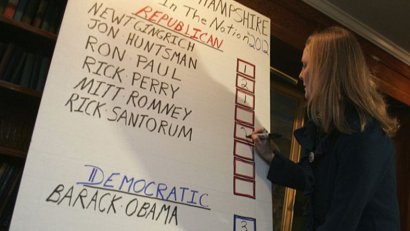 Mitt Romney, favorito en las primarias republicanas de New Hampshire