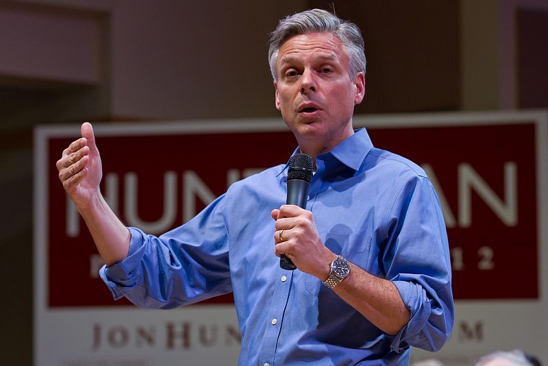 Huntsman, el moderado que trabajó para Obama