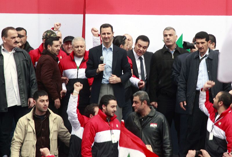 Asad arenga a sus seguidores en Damasco y asegura que ganará "sin ninguna duda"