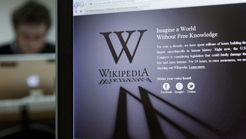 Wikipedia lidera el "apagón" virtual contra la polémica ley antipiratería de EE.UU.