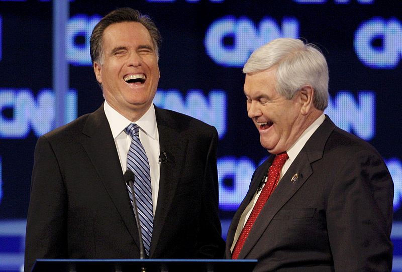 El 'depredador' Romney frente al 'equipaje' de Gingrich: duelo de miserias en Carolina del Sur