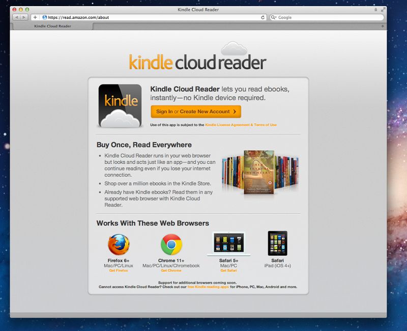 Kindle Cloud Reader: leer libros electrónicos en el navegador sin necesitar un 'e-reader'