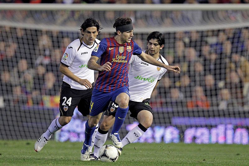 El Barça araña un empate en Mestalla y toma ventaja en la eliminatoria (1-1)