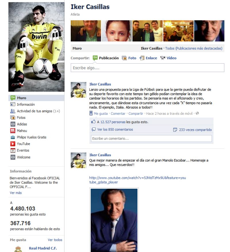 Casillas pide que se adelanten los horarios de los partidos por el frío