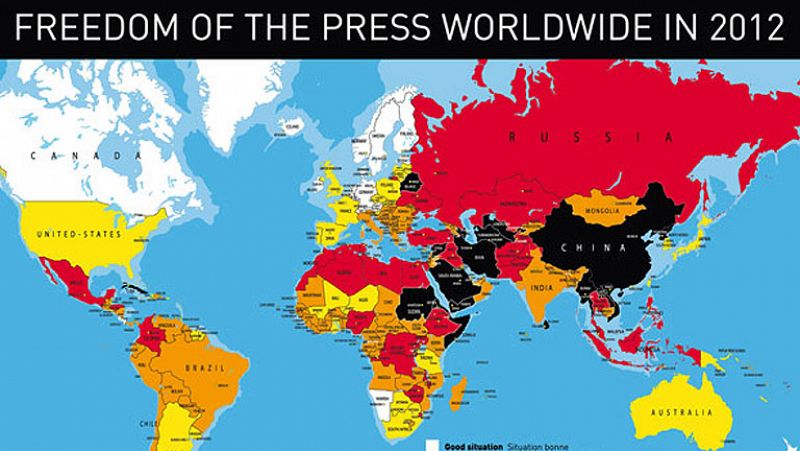 2011, el peor año para la libertad de información en el mundo según Reporteros sin Fronteras