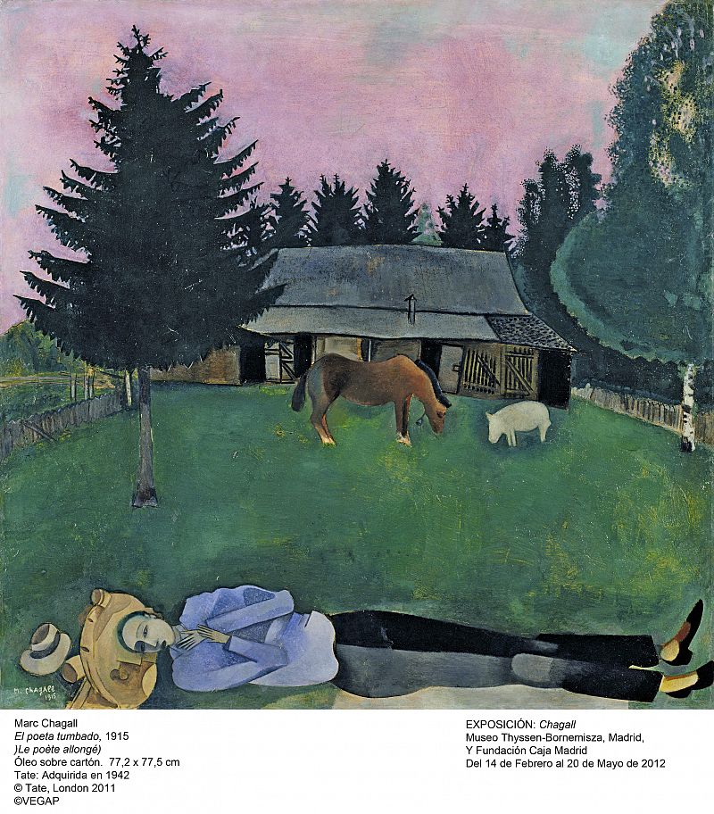 El Thyssen propone un viaje por el mundo único y fabuloso de Chagall