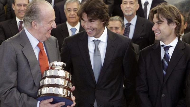 Los campeones de la Copa Davis, recibidos por el Rey y Rajoy