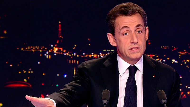 Sarkozy lanza oficialmente su campaña en 'prime time' para recuperar la iniciativa frente a Hollande