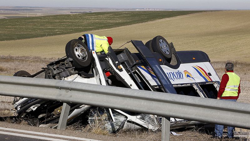 Detenido el conductor del autobús escolar accidentado en Ávila por homicidio imprudente