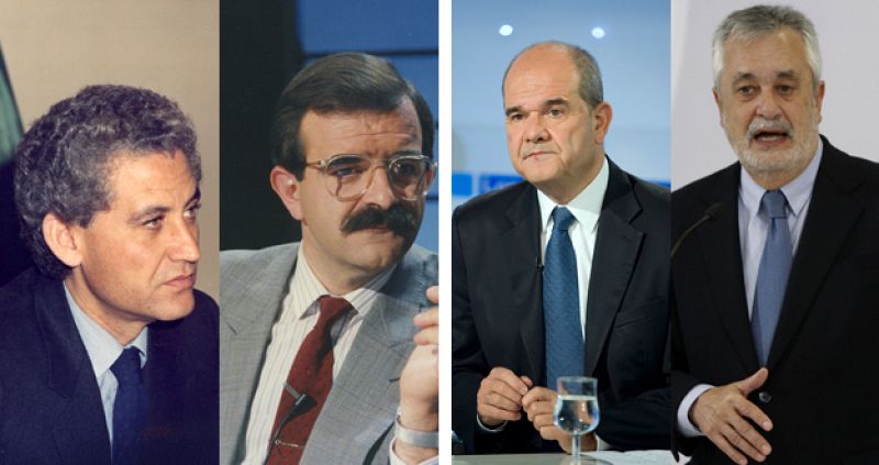 30 años de elecciones andaluzas: cuatro presidentes y un solo partido