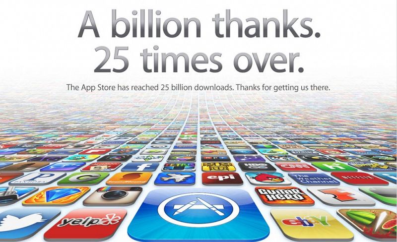 La App Store llega a 25.000 millones de descargas