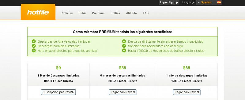 Hotfile, próximo objetivo de Hollywood tras el cierre de Megaupload