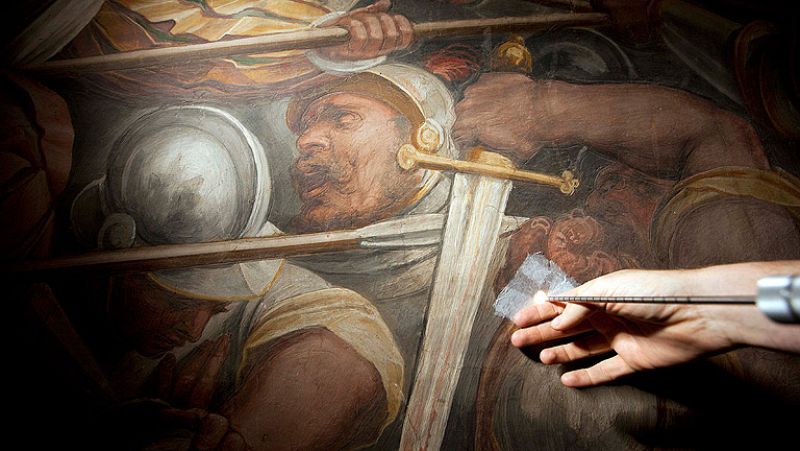 Descubren en Florencia un fresco inacabado que podría ser de Leonardo da Vinci
