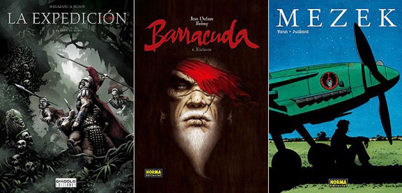 Romanos, piratas y aviadores demuestran la vigencia del cómic de aventuras