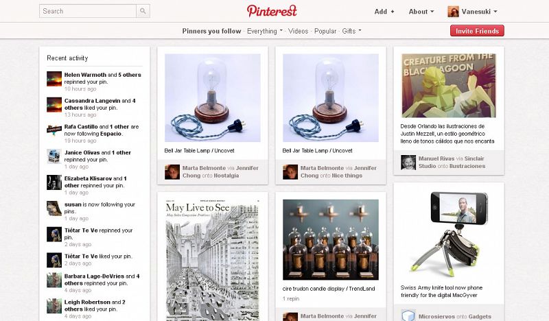 Pinterest rediseñará sus perfiles esta semana