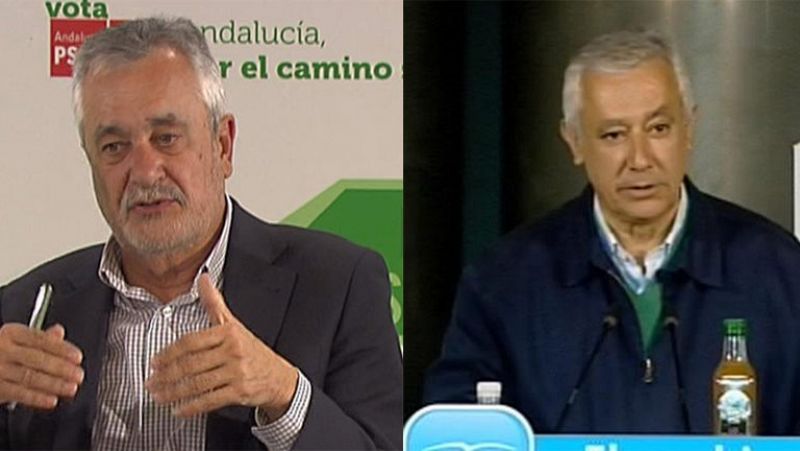 Griñán ve las elecciones de Andalucía como un "desafío" mientras Arenas apuesta por el campo