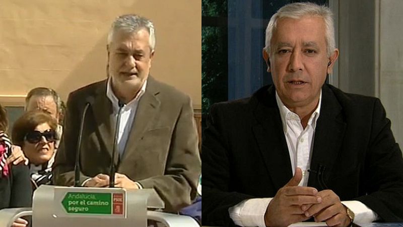 Griñán pone condiciones a IU para pactar y Arenas dice a Chaves que democracia es alternancia