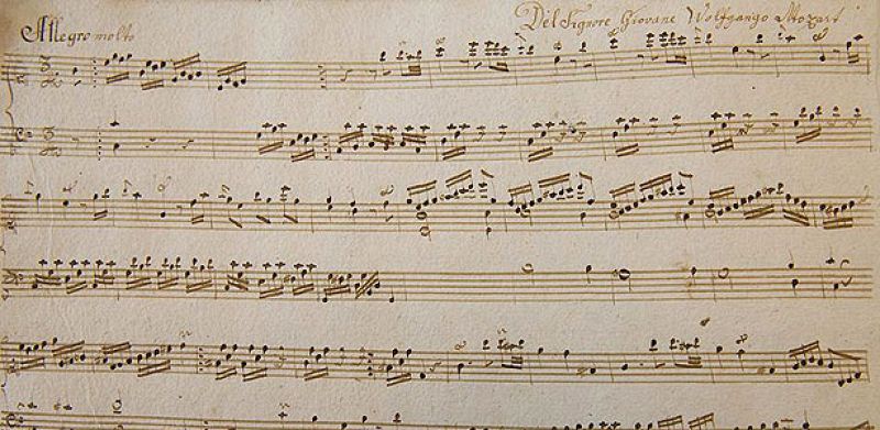 Así suena el "Allegro molto" inédito compuesto por Mozart a los once años