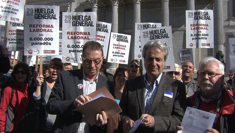 CC.OO. y UGT esperan que la huelga sirva para negociar y rectificar la reforma laboral