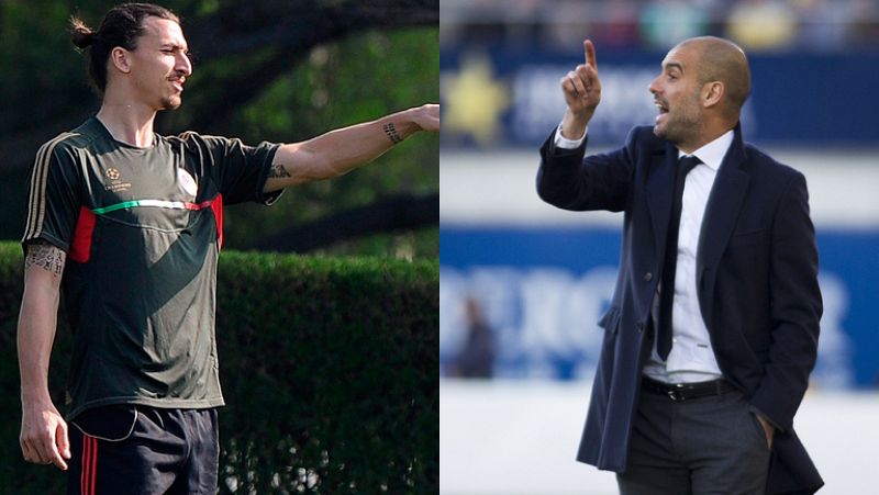 Milan - Barça: Ibrahimovic se vuelve a cruzar con el "filósofo" Guardiola