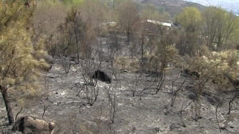 Los incendios se ceban por la sequía en Cantabria, Asturias y Galicia