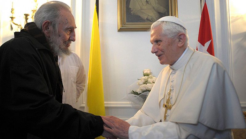 Benedicto XVI denuncia el embargo americano de Cuba a su salida de La Habana