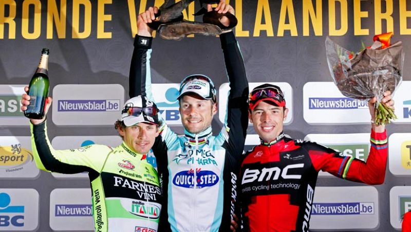 Tom Boonen suma su tercera victoria en el Tour de Flandes