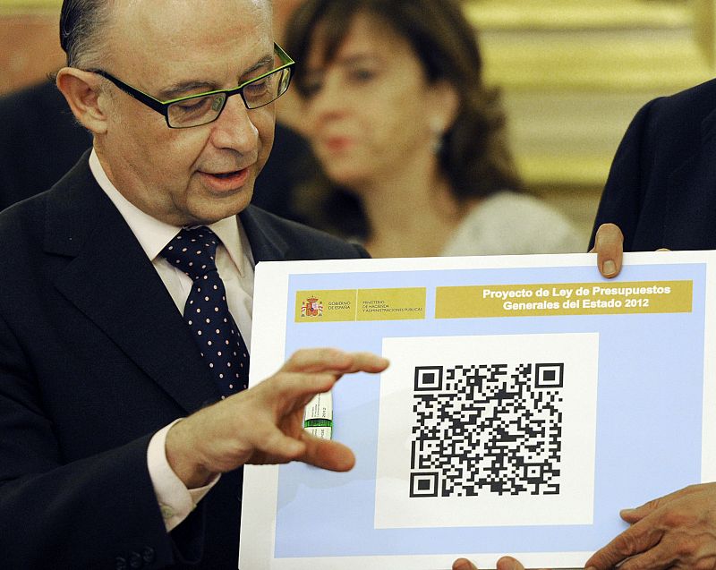 El código QR bidimensional que guarda los presupuestos, un "código de barras" moderno