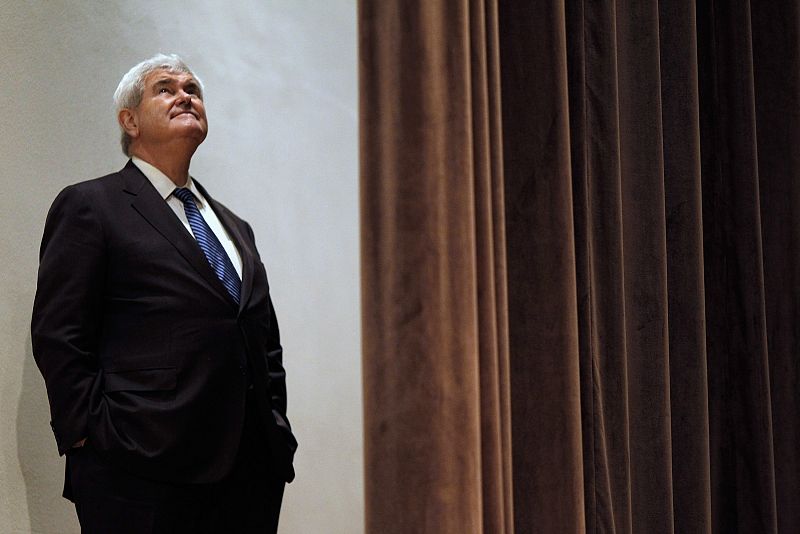 El aspirante republicano Newt Gingrich reconoce que Romney es el favorito