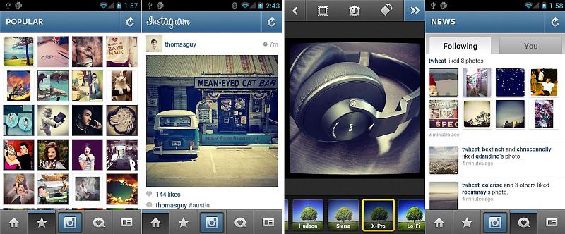 Instagram se actualiza para llegar a las tabletas Android pocos días después de su estreno